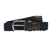 Timberland 35mm braided belt with leather details DARK SAPPHIRE M HOMBRE