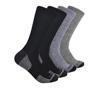 Timberland 4-Pack Comfort Crew Socks Calcetines Casual, Negro, Talla única para Hombre