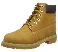 Timberland - 6 In Premium Waterproof, Botas Clasicas Unisex Niños, Amarillo (Wheat Nubuck), 35.5 EU