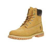 Timberland - 6 In Premium Waterproof (Wide Fit), Botas Clasicas Mujer, Amarillo (Wheat Nubuck), 41 EU