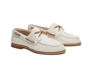 Timberland A2Q9X Classic Boat Burgundy Full Grain Marrone Scarpe Donna Mocassini Lacci