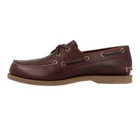 TIMBERLAND A2Q9X classic boat burgundy full grain marrone scarpe donna mocassini lacci 39