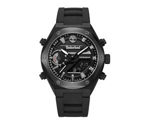 Timberland Abbotville TDWGP2231401 - Cronógrafo para Hombre (Correa de Acero, diámetro de la Caja: 46 mm), Color Negro, Negro, Moderno