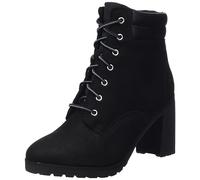 Timberland Allington Double Collar, Botas de Moda Mujer, Nobuck Negro, 39 EU Ancho
