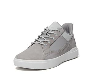 Timberland Allston - Tenis bajos con cordones para hombre, Nubuck gris claro, 42 EU