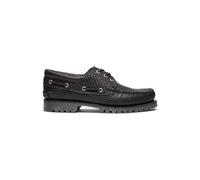 Timberland Authentic Boat Shoe Black Full Grain Brown Talla: 41.5 | Zapatos con Cordones Outlet | Hombre | Negro