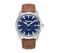 Timberland Birch Road Esfera Azul Correa de Cuero Reloj analógico para Hombres, 45mm