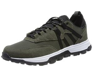 Timberland Botas de Cuero Euro Rock Mid Lace para Hombre, Color Trigo, Gamuza Verde Oscuro., 41 EU