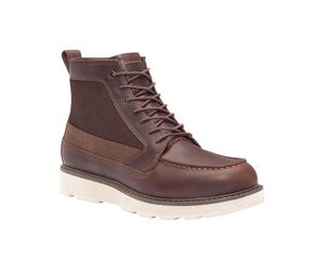 Timberland - Botas para hombre - Britton Mills Mid Lace Up Waterproof Boot Dark Brown Fgrain W Dkbrn de Cuero - Talla 9 US - Marrón Marrón 9 US