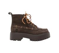Timberland - Botas Timberland Stone Street Mid con Plataforma y Detalle de Faldón - Shoes - Mujer - Marrón - 36 EU -