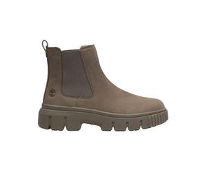 Timberland - Botas y botines mujer - Greyfield Mid Chelsea Boot W Medium Brown Nubuck para Mujer de Cuero - Talla 7,5 US 7.5 US