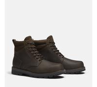 TIMBERLAND Botines con cordones de piel BRITTON ROAD MID LACE. Color Caqui Oscuro