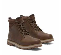 TIMBERLAND Botines con cordones de piel BRITTON ROAD MID LACE. Color Marrón