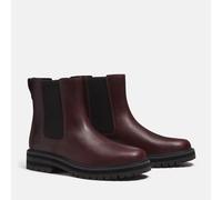 TIMBERLAND Botines de piel BRITTON DRIVE MID CHELSEA. Color burdeos