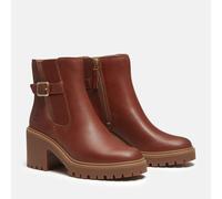 TIMBERLAND Botines de piel con tacón STONE HEIGHTS MID CHELSEA. Color marrón
