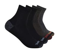 Timberland Pack de 4 Calcetines de Cuartos semiacolchados, Multicolor, Talla única para Hombre