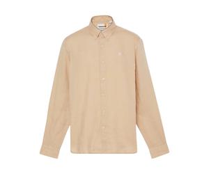 Timberland - Camisa Slim de Lino - Shirts - Hombre - Beige - L -