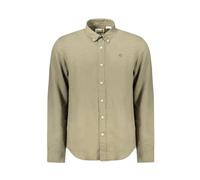 Timberland - Camisa Slim Fit Verde con Logo - Shirts - Hombre - Verde - S -