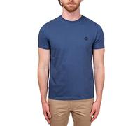 Timberland Camiseta ajustada para hombre con logotipo de árbol en el pecho, Celeste L
