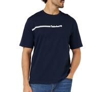 Timberland Camiseta de Manga Corta 3 Tier3, Azul Oscuro (Dark Sapphire), S para Hombre