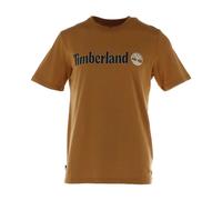 Timberland - Camiseta de Manga Corta con Cuello Redondo y Estampado - Tops - Hombre - Marrón - S -