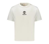 Timberland - Camiseta de manga corta con estampado de logo apilado - Tops - Hombre - Blanco - M -
