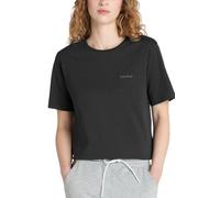 Timberland - Camiseta de mujer con logotipo bordado lineal, Negro , M