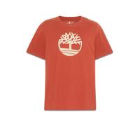 TIMBERLAND Camiseta rojo oscuro / blanco L rojo oscuro / blanco