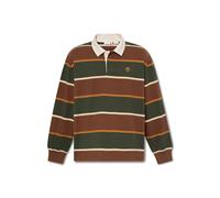 TIMBERLAND Camiseta 'Rugby' beige claro / marrón / verde oscuro / naranja L beige claro / marrón / verde oscuro / naranja