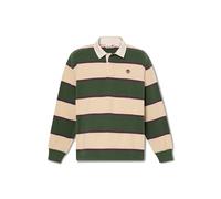 TIMBERLAND Camiseta 'Rugby' beige claro / verde oscuro / lila L beige claro / verde oscuro / lila