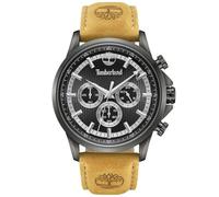 Timberland Campton 44mm Reloj multifunción para Hombres Esfera Verde & Correa de Cuero marrón