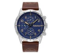Timberland Campton Reloj para Hombre Analógico de Cuarzo con Brazalete de Piel de Vaca TDWGF0055401