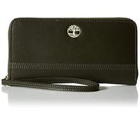 Timberland Cartera de Piel con Cremallera RFID para Mujer con Correa de muñeca, Verde (Grape Leaf), Talla única