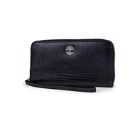 Timberland Cartera de Piel para Mujer con Cremallera RFID y Correa de muñeca, Color Negro (Lagarto), Talla única