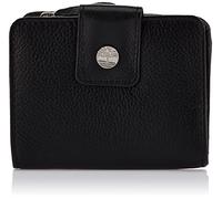 Timberland Leather RFID Small Indexer Wallet Billfold, Cartera pequeña Cuero para Mujer, Negro, Talla única