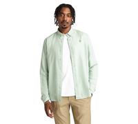Timberland Cotton/linen Long Sleeve Shirt Cameo Green Talla: XXL | Camisas Casuales Outlet | Hombre | Verde