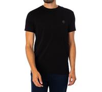 Timberland de los hombres Camiseta ajustada con logotipo bordado, Negro