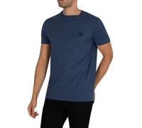 Timberland de los hombres Camiseta ajustada Dunstan River, Azul
