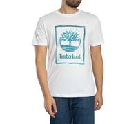 Timberland de los hombres Camiseta con el logotipo de Water Stack, Blanco