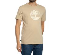 Timberland de los hombres Camiseta con logo de árbol, Beige