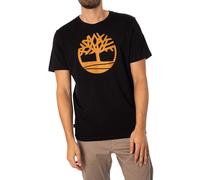 Timberland de los hombres Camiseta con logo de árbol, Negro