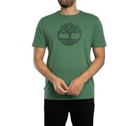 Timberland de los hombres Camiseta con logo de árbol, Verde