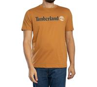 Timberland de los hombres Camiseta con logo lineal, marrón
