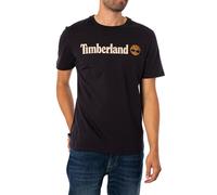 Timberland de los hombres Camiseta con logo lineal, Negro