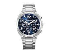 Timberland Dennys Bay Esfera Azul Brazalete de Acero Inoxidable Reloj cronógrafo para Hombres, 44mm