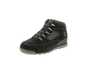 Timberland Euro Rock Heritage L/F Basic Botas de Moda para Hombre, Negro (Black Suede), 41 EU