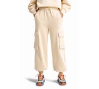 Timberland Exeter River Brushed Back Cargo Jogger Pant Angora Talla: S | Pantalones Cargo Outlet | Mujer | Gris