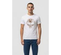Timberland Footprint Front Graphic Ss Tee White Talla: M | Camisetas con Decoración Impresa Outlet | Hombre | Blanco