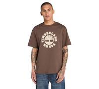 Timberland Holiday Front Graphic Ss Tee Chocolate Brown Talla: XL | Camisetas con Decoración Impresa Outlet | Hombre | Marrón