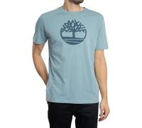 Timberland Hombre Camiseta con Logo De Árbol, Blue, L